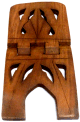 Grand porte Coran artisanal en bois sculpte de jolis motifs (38 cm)