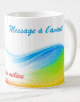 Mug multi-couleurs avec messages personnalises
