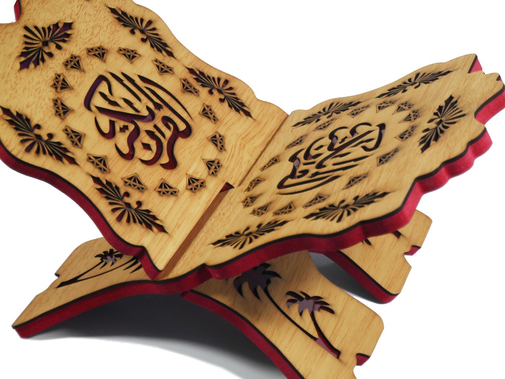 Nouveau Rehel Holy Geeta fait à la main / Bureau porte-livre du Coran /  Porte-livres en