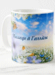 Mug avec message personnalise (Nature - Fleurs - Papillons) - Tasse cadeau personnalisable