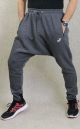 Pantalon jogging Saroual molletonne bande noire pour homme - Marque Best Ummah - Couleur Gris fonce chine