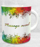Mug multicolore original - Tasse cadeau avec message personnalise