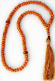 Chapelet "Sebha" a 99 grains de couleur marron clair avec motif