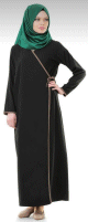 Kimono pour femme (Vetement adapte pour hidjab) - Couleur noir