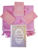 Pack Cadeau Femme Musulmane (Le Noble Coran - Tapis et 3 Livres rose clair assortis)