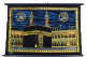 Fanion en tissus avec le dessin de la Kaaba (Grand format Dore)