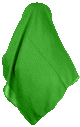 Grand foulard vert (1 m)