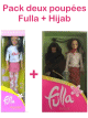 Pack de deux poupees Fulla + Abaya et Hijab